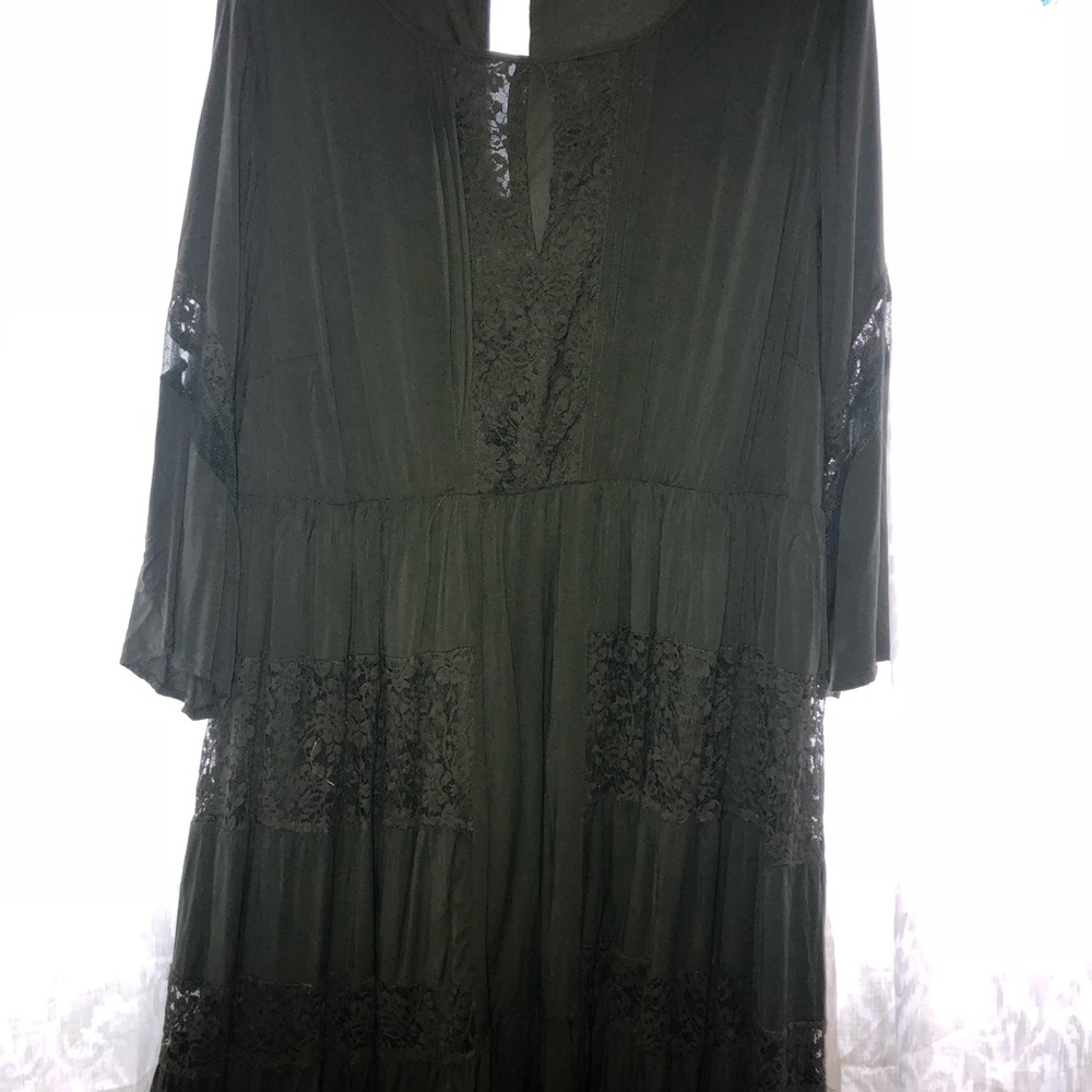 Olive green dress